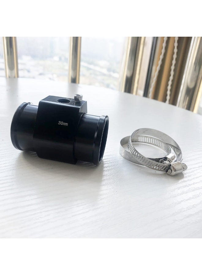 KISSUN 38mm Radiator Hose Attachment Adapter Water Temp Joint Pipe for Water Coolant Temperature Gauge Sensor with Hose Clamps - Image 3