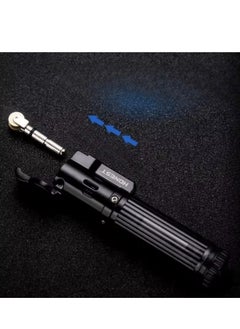 Honest Honest Lighter Windproof Torch Lighter Single Jet Flame Fuel Refillable Tank Visible—Black  - Image 3