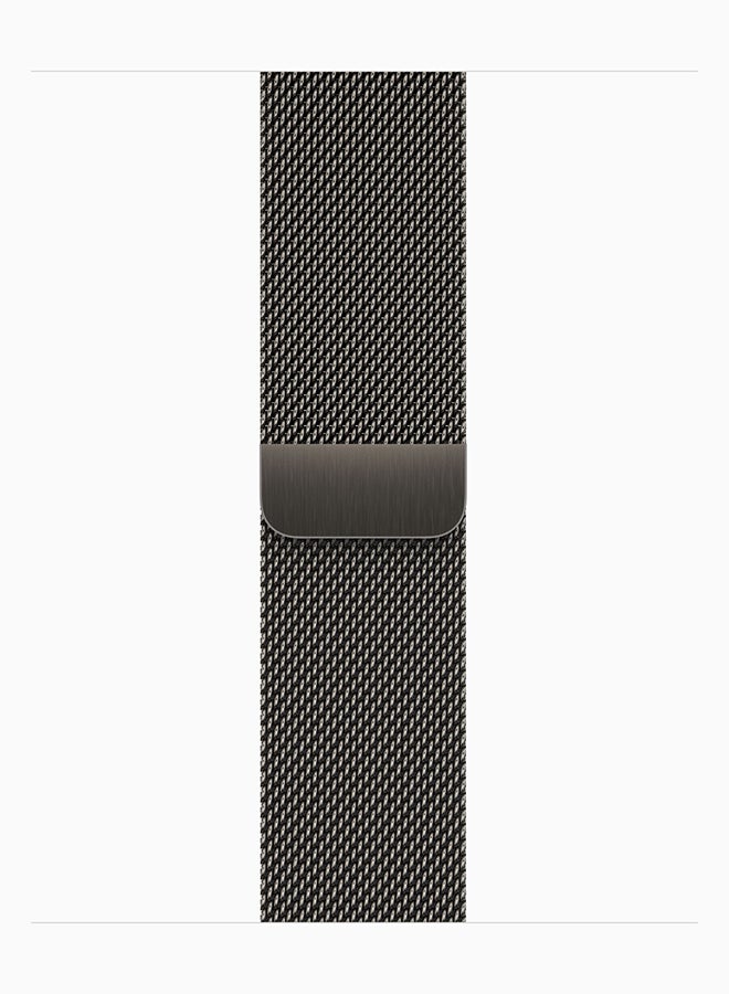 Apple Watch Series 9 GPS + Cellular 41mm Stainless Steel Case With Graphite Milanese Loop - Image 3