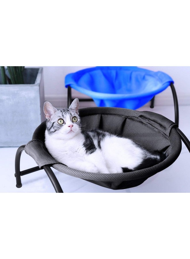 MW Cat Hammock Bed Free-Standing for Small Large Cats Washable (Blue) - Image 4