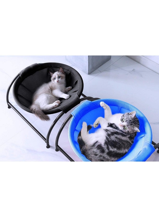 MW Cat Hammock Bed Free-Standing for Small Large Cats Washable (Blue) - Image 5