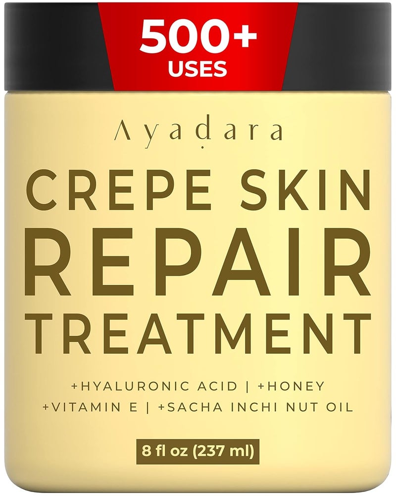 AYADARA Crepey Skin Repair Treatment 8oz Firming Lotion for Loose Skin Crepe Corrector Collagen Cream for Body SkinTightening Wrinkle Cream for Face Neck Arms and Legs 500 Uses