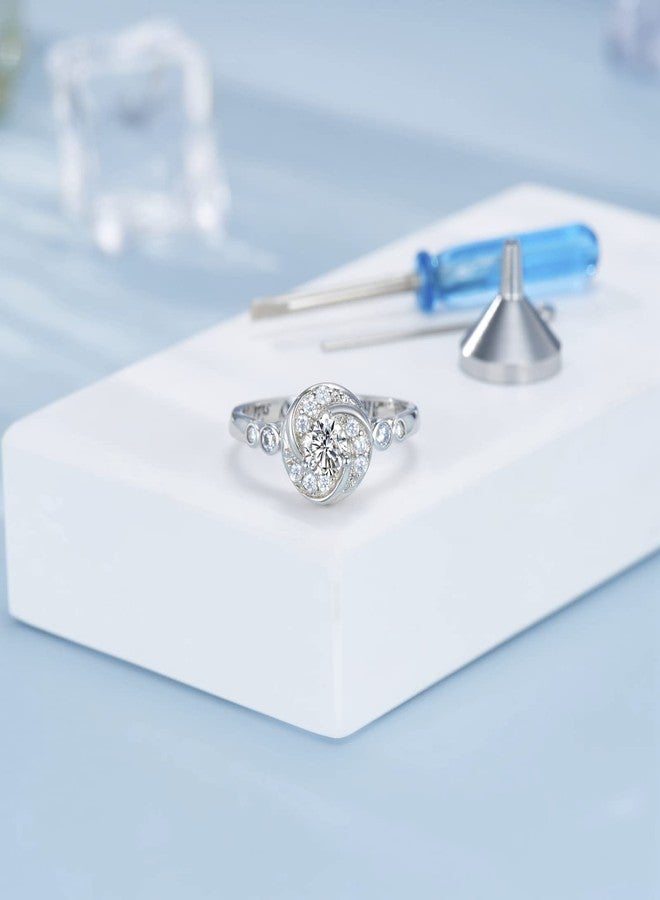 Sariel Urn Rings for Cremation Ashes Circle of Life 925 Sterling Silver Always by my side Keepsake Rings Memorial Jewelry for Women (Size 8) - Image 3