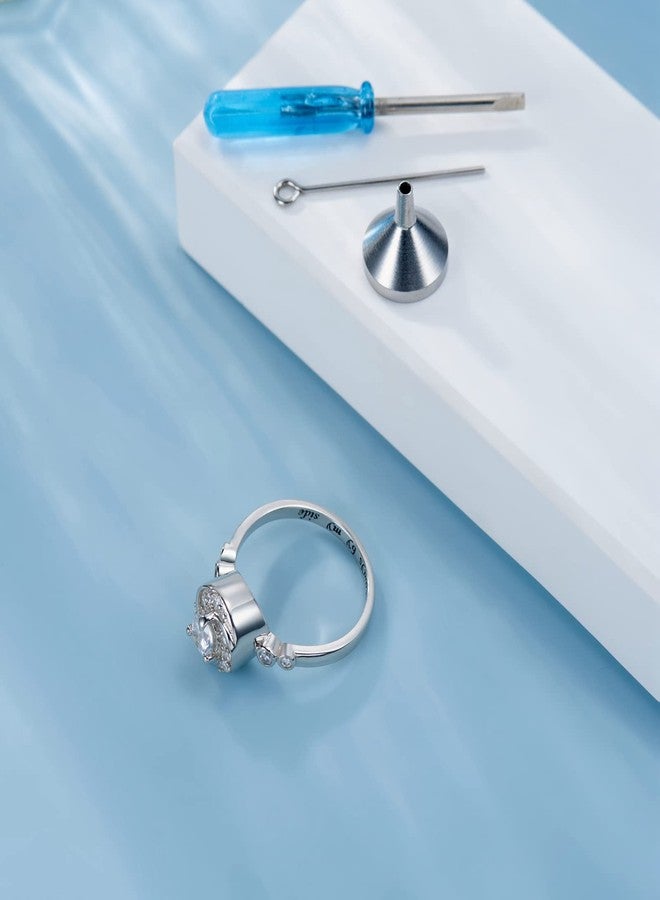 Sariel Urn Rings for Cremation Ashes Circle of Life 925 Sterling Silver Always by my side Keepsake Rings Memorial Jewelry for Women (Size 8) - Image 2