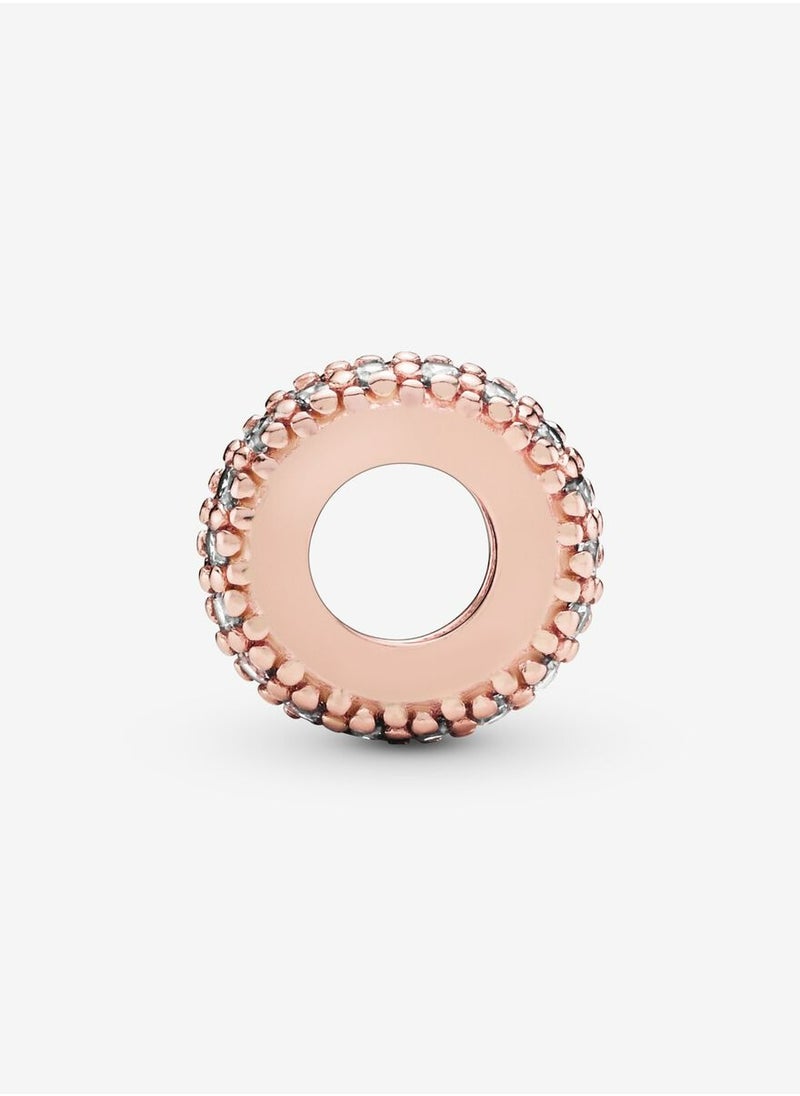 PANDORA - Pandora 781359CZ Women Clear Sparkle Spacer Charm Rose Gold - Image 1