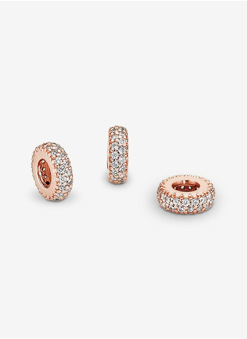 PANDORA - Pandora 781359CZ Women Clear Sparkle Spacer Charm Rose Gold - Image 1