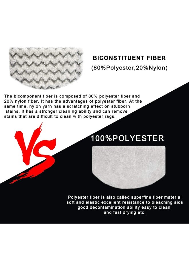 LBLVBNEWD 4 عبوات من وسادات البخار 1940 لجهاز بيسل باور فريش 1806 1544 1440 2075A 2685A موديل 19402 19404 19408 1940A 1940Q 1940T B0006 B0017 قطع غيار قابلة للغسل وإعادة الاستخدام من الألياف الدقيقة - Image 3