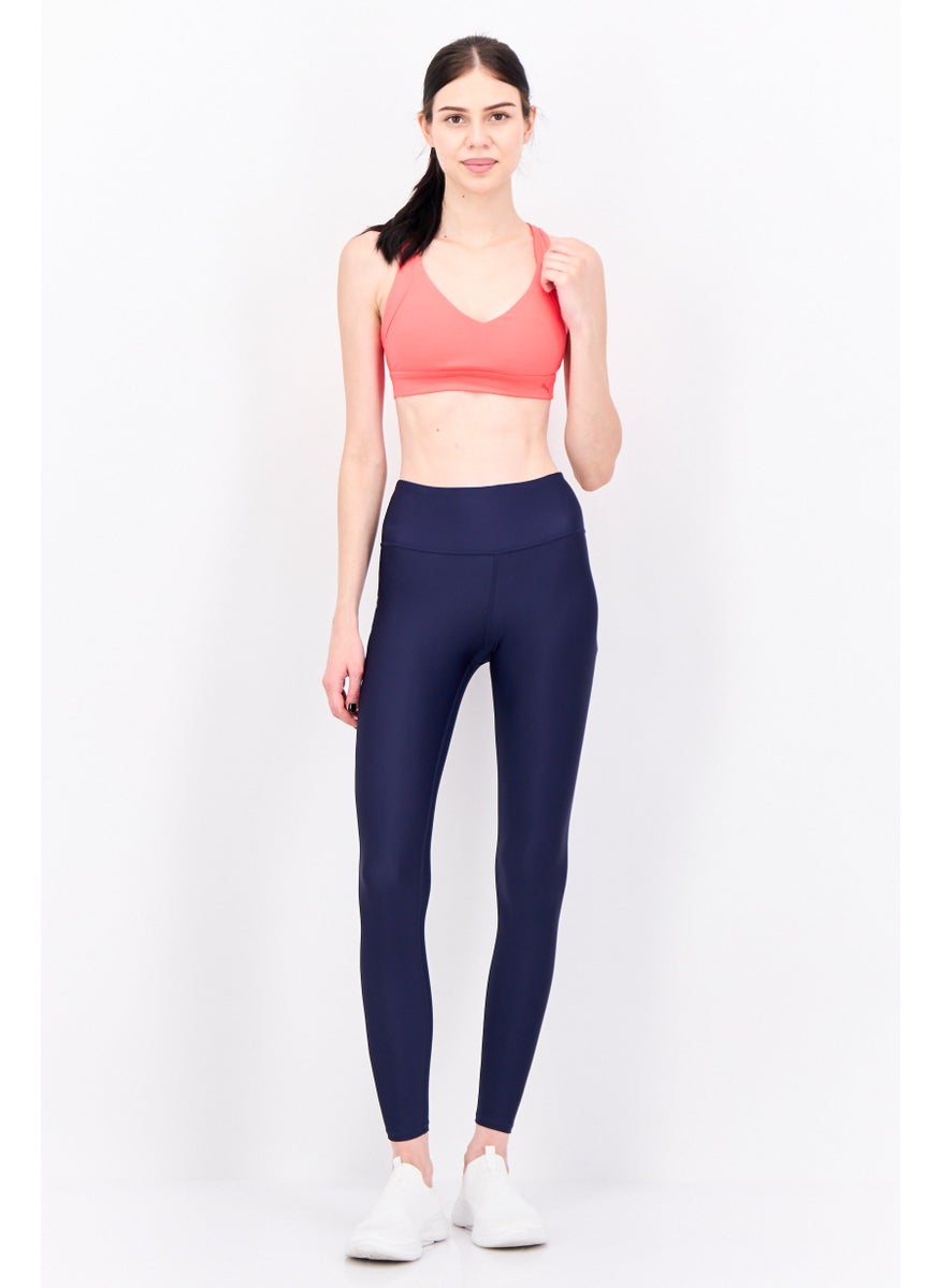 PUMA Women Brand Logo Padded Mid Impact Own It Sports Bra, Coral  - Image 4