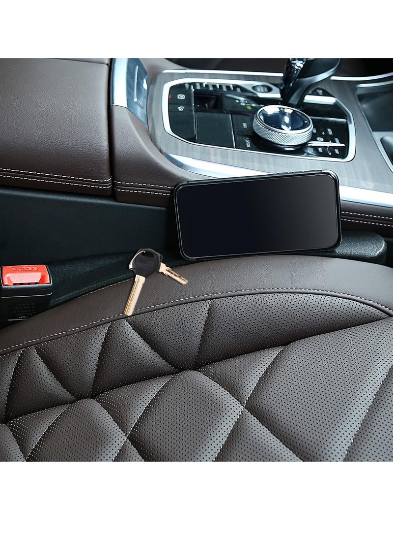 SYOSI Car Seat Gap Filler 2Pcs Multifunctional Seat Side Gap Filler Between Seat and Console Leakproof Plugging Strips Car Seat Crevice Filler Slot Plug Cover Pad Universal Car Seat Accessory - Image 4
