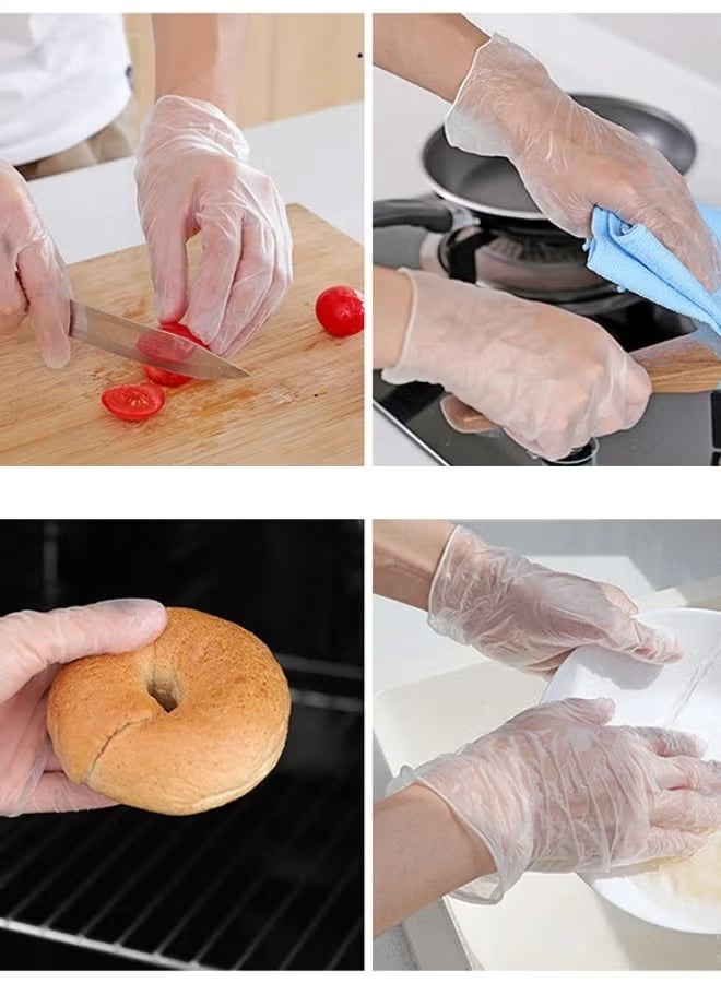 Disposable Transparent PVC Gloves – 100 Pieces – Food Grade – M Size - Image 5