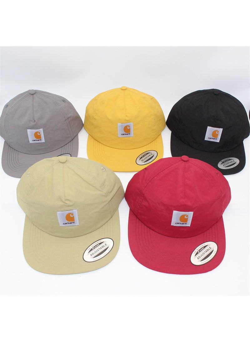 Generic Quick-Dry Cap Snapback Unisex Adjustable Hip-Hop Wine red  - Image 5