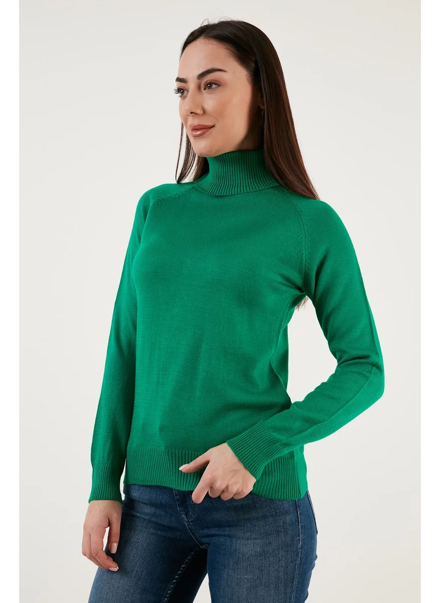 فاشن فريندز Turtleneck Slim Fit Fine Knitwear Sweater Women's Sweater 23K0401K1