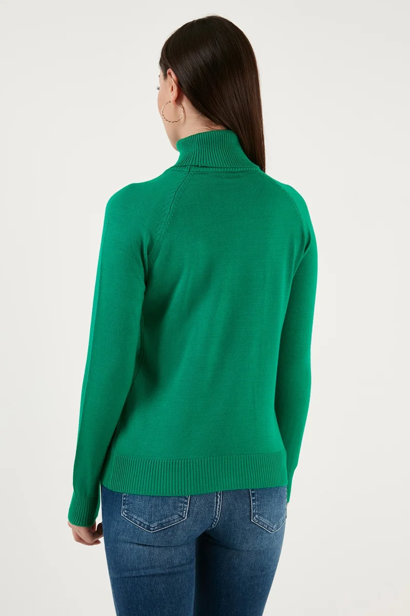 Fashion Friends Turtleneck Slim Fit Fine Knitwear Sweater Women's Sweater 23K0401K1
