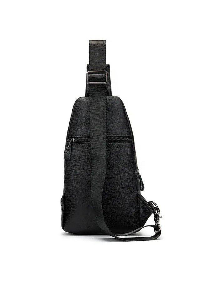 RATAVA Sling Bags for Men And Women, Oxford Cloth - Lightweight, Crossbody Bag for Men And Women, Multi-Compartment & Adjustable Strap for Daily Travel & Outdoor Activities 1pc (Black-3) - Image 2