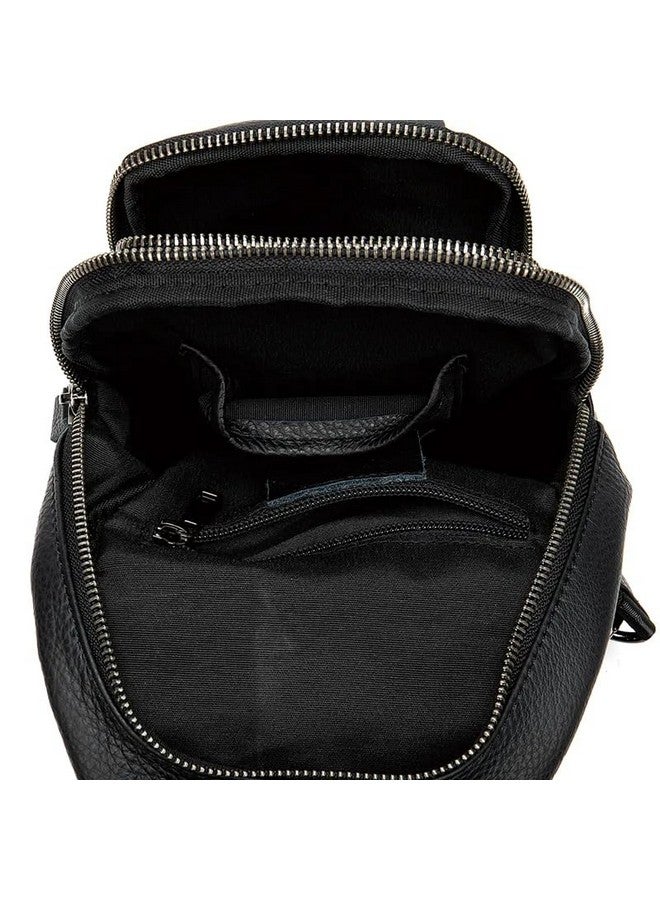 RATAVA Sling Bags for Men And Women, Oxford Cloth - Lightweight, Crossbody Bag for Men And Women, Multi-Compartment & Adjustable Strap for Daily Travel & Outdoor Activities 1pc (Black-3) - Image 5
