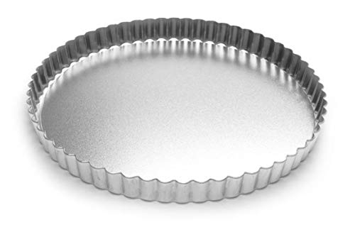 Fox Run Round TartletQuiche Pan with Removable Bottom TinPlated Steel 95Inch