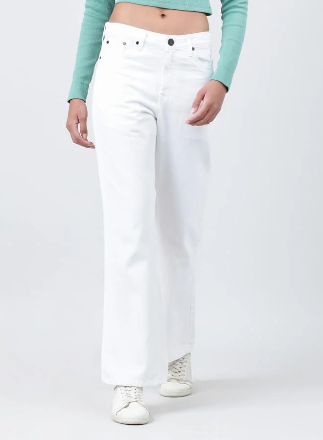 Take Two Styli Women High Rise Solid Bootcut Jeans By Bene Kleed