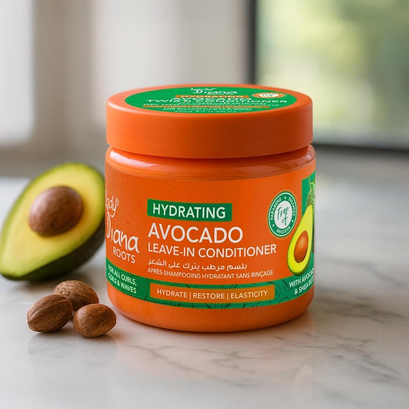 Lady Diana Roots Hydrating Avocado Leave-In Conditioner - Nourishing Hair Care for Curly, Coily & Wavy Hair - Image 2
