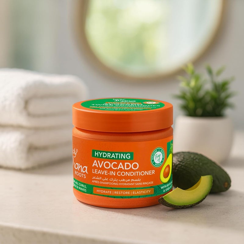 Lady Diana Roots Hydrating Avocado Leave-In Conditioner - Nourishing Hair Care for Curly, Coily & Wavy Hair - Image 3