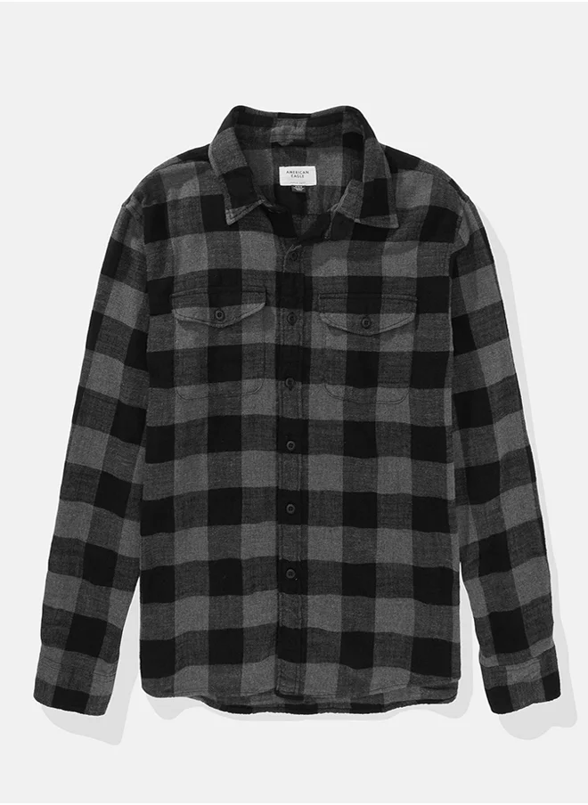 American Eagle Checked Regular Fit Shirt