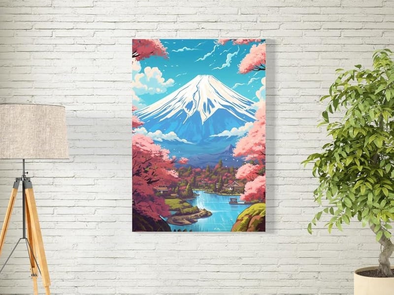 ARS فن الجدار قماش جبل فوجي BPA® - Image 1