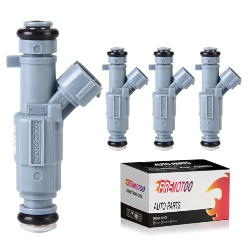 FIREMOTOO Fuel Injectors Pack of 4 4 Holes Compatible with Hyundai Tucson 20102013 Santa Fe 20102012 Sonata 20082010 for Kia Rondo 2010 Forte 20102013 Sorento Sportage 20112013 Optima 20092013 - Image 1