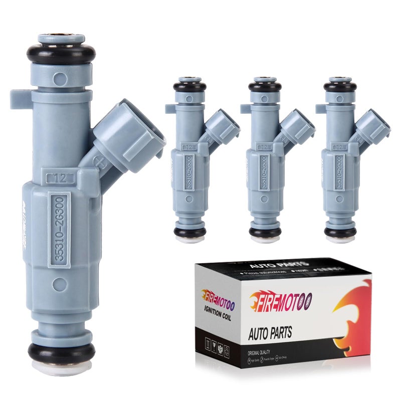 FIREMOTOO Fuel Injectors Pack of 4 4 Holes Compatible with Hyundai Tucson 20102013 Santa Fe 20102012 Sonata 20082010 for Kia Rondo 2010 Forte 20102013 Sorento Sportage 20112013 Optima 20092013 - Image 2