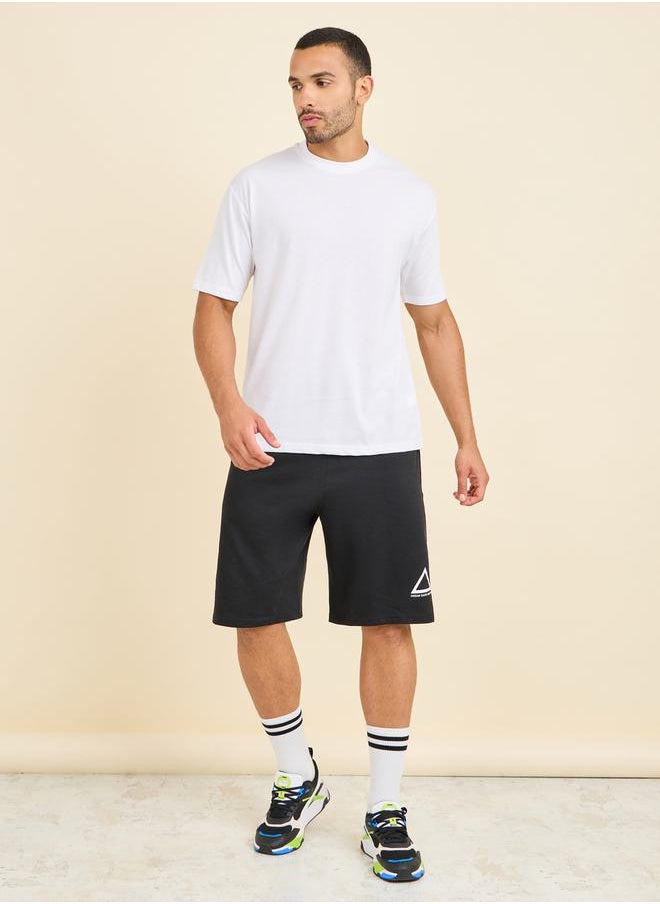 Styli - Oversized Back Training Squad Print Athleisure T-Shirt - Image 1