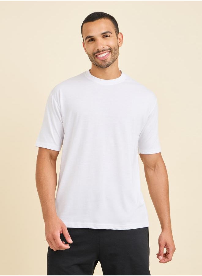 Styli - Oversized Back Training Squad Print Athleisure T-Shirt - Image 1