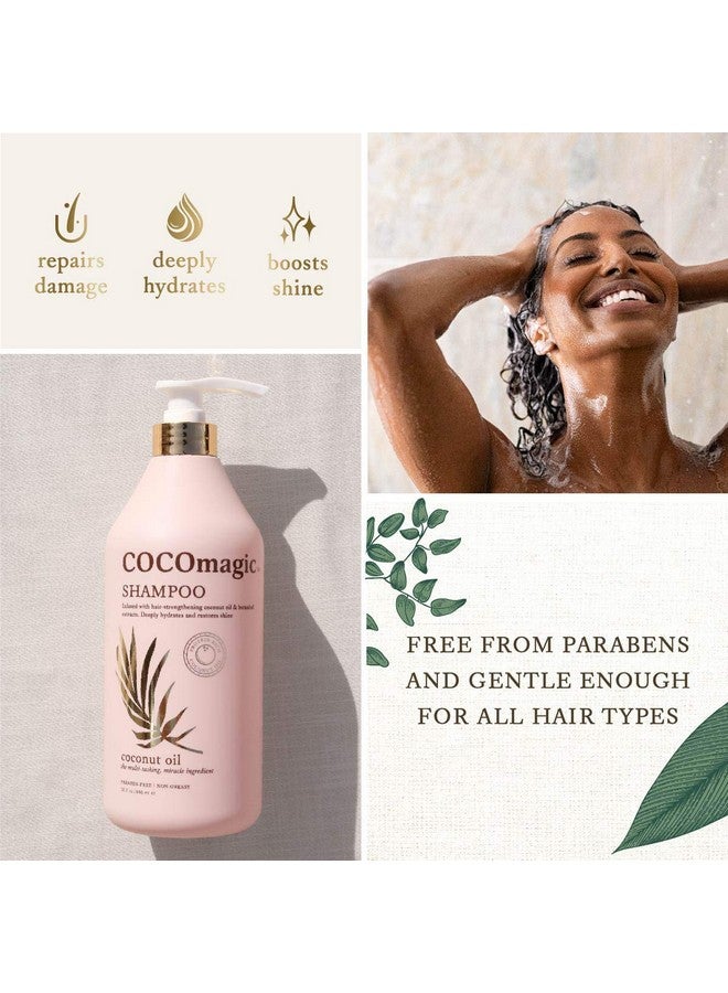 cocomagic Ocomagic Nourishing Shampoo ; Coconut Oil And Botanical Extracts ; Strengthen Restore Softness And Shine ; Paraben Free Cruelty Free Made In Usa (32 Oz) - Image 5
