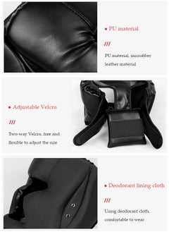 DUNISO Headgear for Kids，Thickened Boxing Helmet Safety Head Guard,Brace Head Protection,PU Leather Boxing Helmet for Traning Kickboxing MMA Muay Thai Sparring Martial Arts Karate Taekwondo(black)  - Image 5