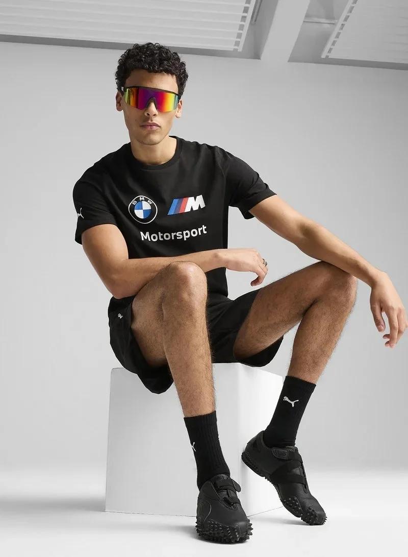 بي ام دبليو موتور سبورت تيشيرت أسود بشعار BMW
