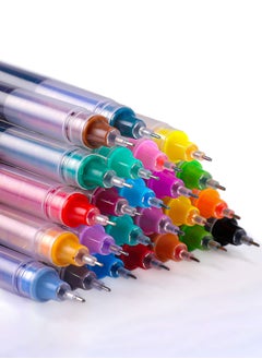 24 pcs pens liquid ink rollerball pens fine tip colored rollerball pens smooth writing multiple colors journal supplies sketch notes drawing office art back to school