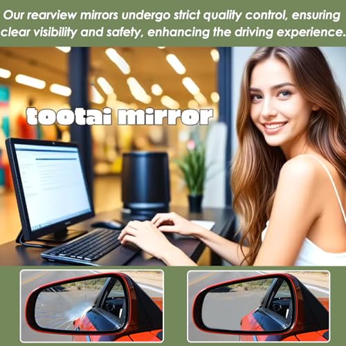 Tootai Passenger Side Replacement Mirror Glass - compatible with Cadillac CHEVY & GMC vehicles - 2009-2014 Escalade ESV | Silverado 1500, Suburban 1500, Tahoe | Sierra, Yukon - RH, 25829663 - Image 3