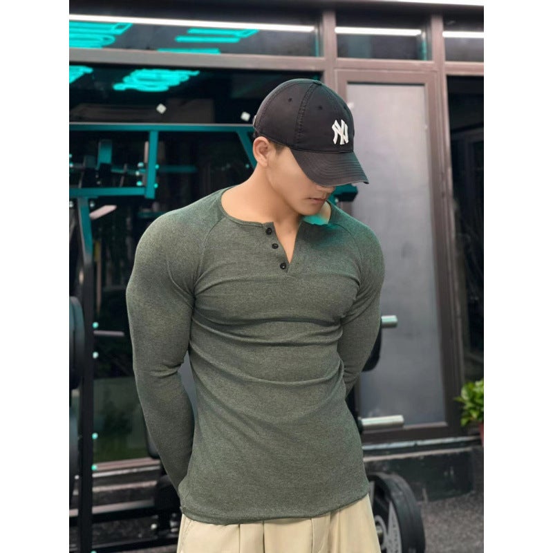 Men's Cotton Blend Long Sleeve T-Shirt - Image 4