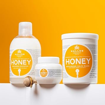 Kallos KJMN Honey Repairing Shampoo with pure honey extract 1000 ml 3381 Fl Oz - Image 3