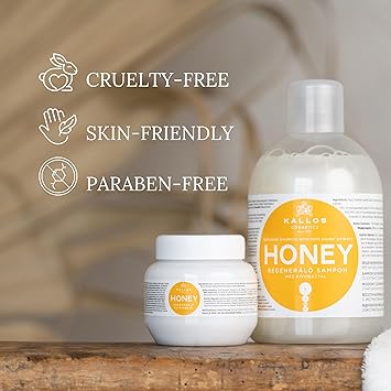 Kallos KJMN Honey Repairing Shampoo with pure honey extract 1000 ml 3381 Fl Oz - Image 4