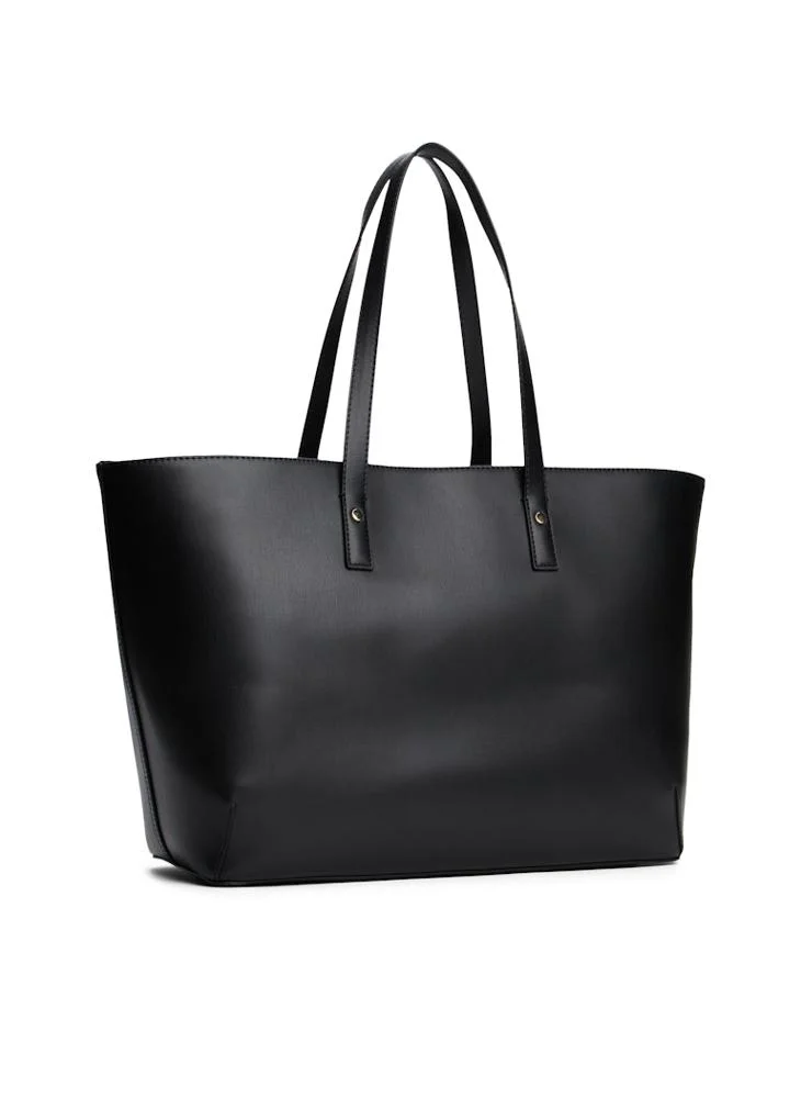 TOMMY HILFIGER Logo Detailed Zip Through Tote