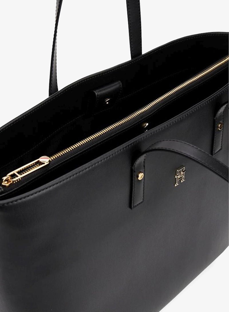 TOMMY HILFIGER Logo Detailed Zip Through Tote - Image 5