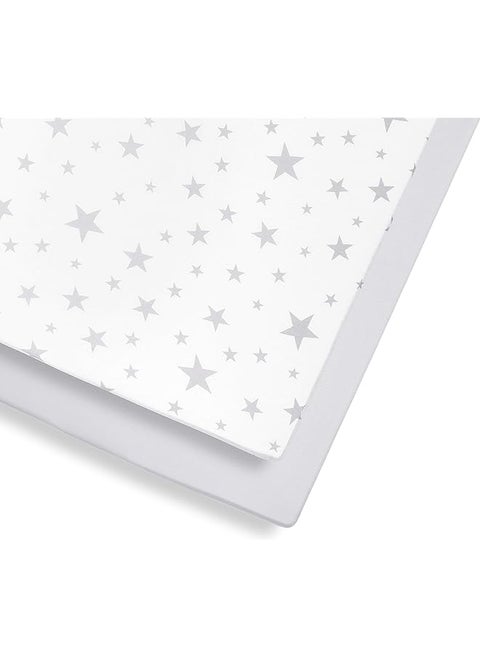 2 Pack Cot And Cot Bed Fitted Sheets 140 X 70Cm Star Design Light Breathable And Luxurious Jersey Cotton Made To Last And Designed To Fit Cot And Cot Beds