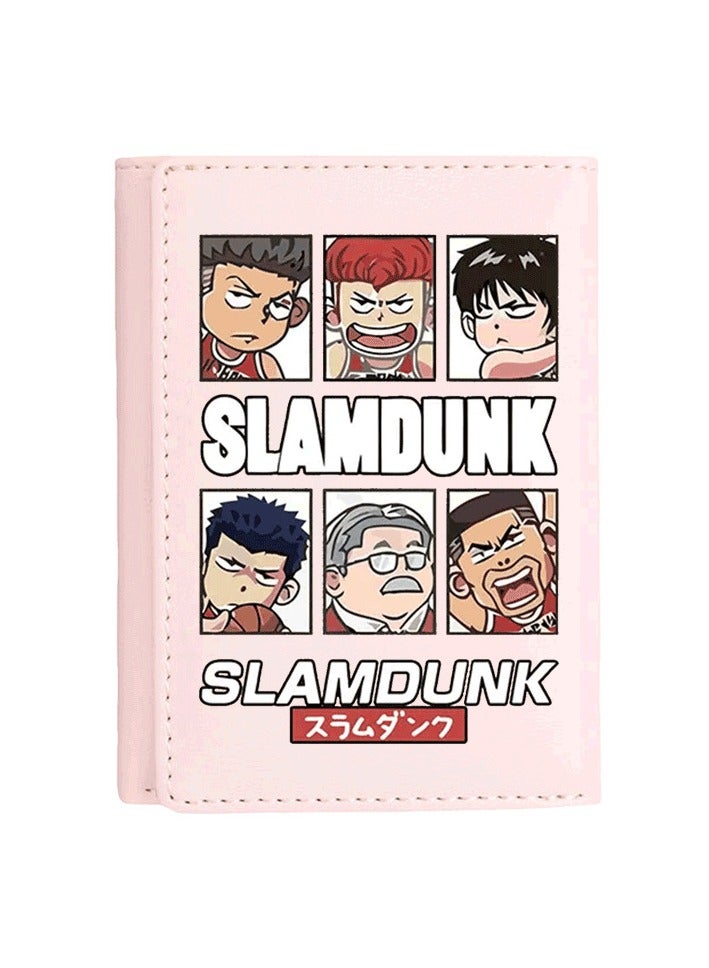 KUYING Slam Dunk, Student Card Bag, Leather Wallet 