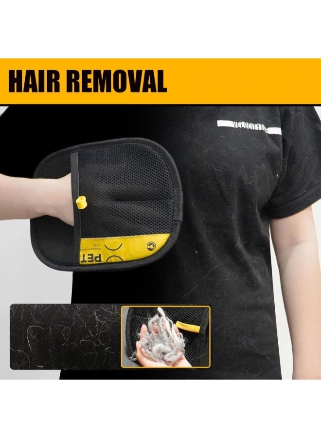 Hugifts Dual-Sided Static Pet Hair Remover Glove, Cat Dog Fur Cleaner Brush for Sofa & Clothes - Image 5