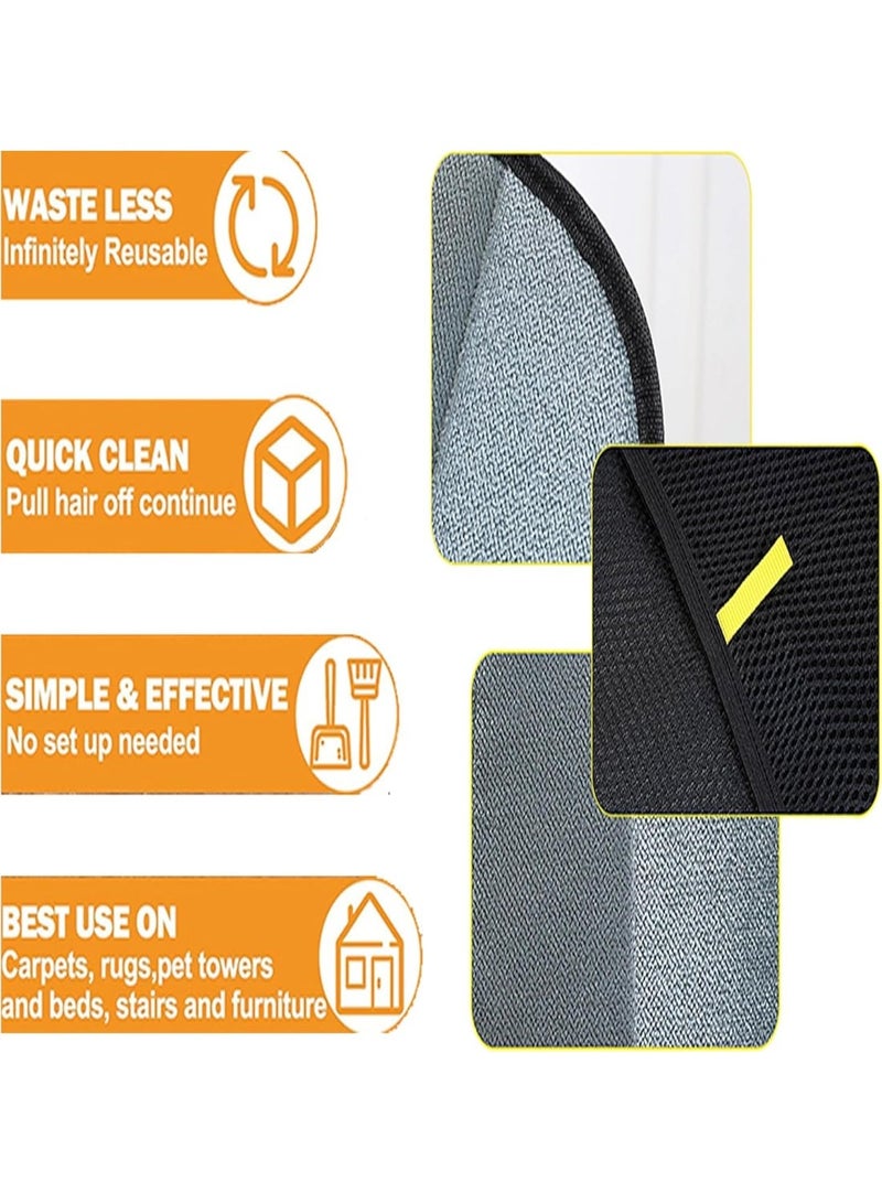Hugifts Pet Hair Removal Glove for Dogs & Cats – Upgraded Reusable Electrostatic Fur Remover Tool for Clothing, Furniture, Couch, Carpet, and Car Seats - Image 3
