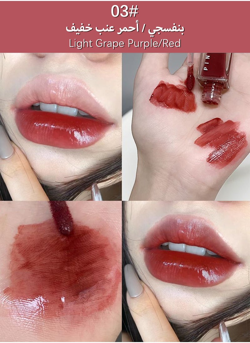 Pinkyfocus أحمر شفاه سائل لامع ومرطب يدوم طويلاً مقاوم للماء غير لاصق، خفيف ونقي، لامع، مناسب للفتيات والنساء، لون شفاه ممتلئ  - Image 2