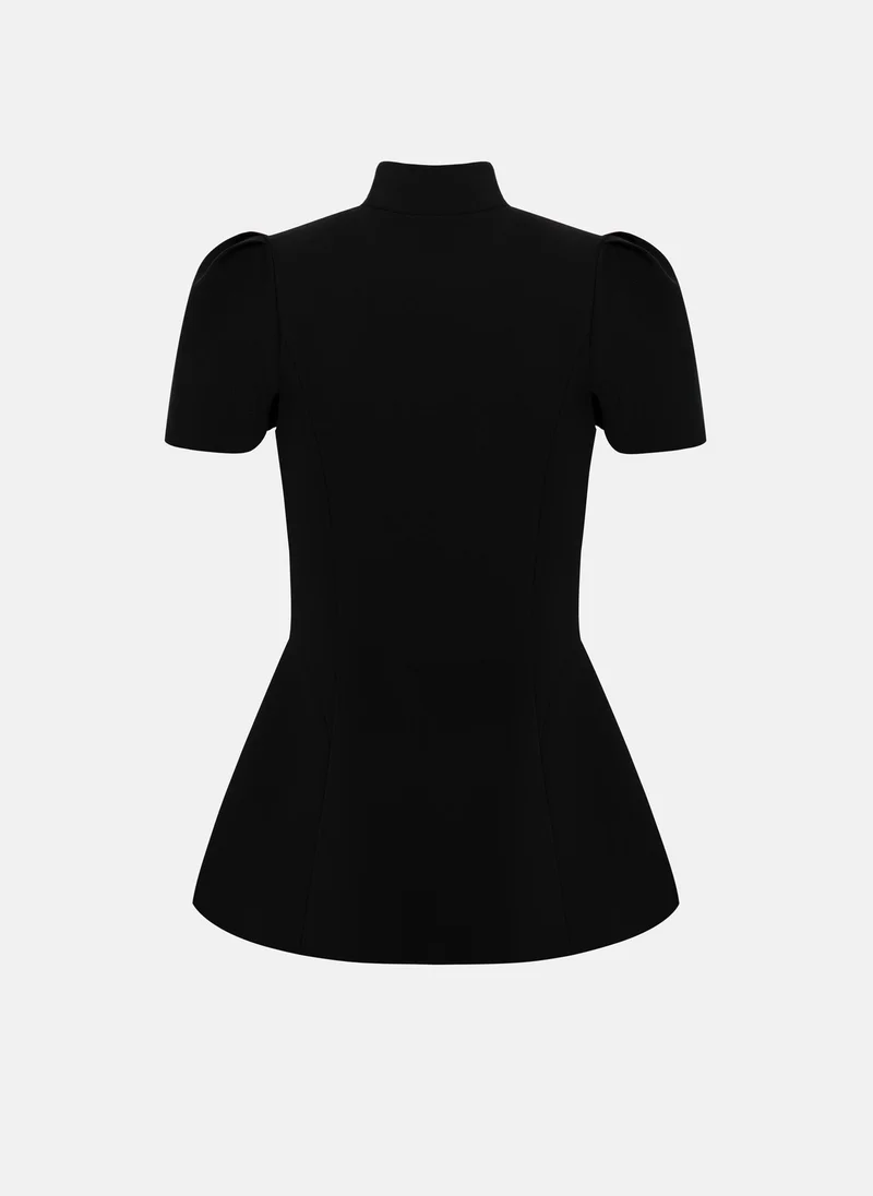 Lichi  Fitted jacket with a stand-up collar and voluminous sleeves for Women | Best Price UAE