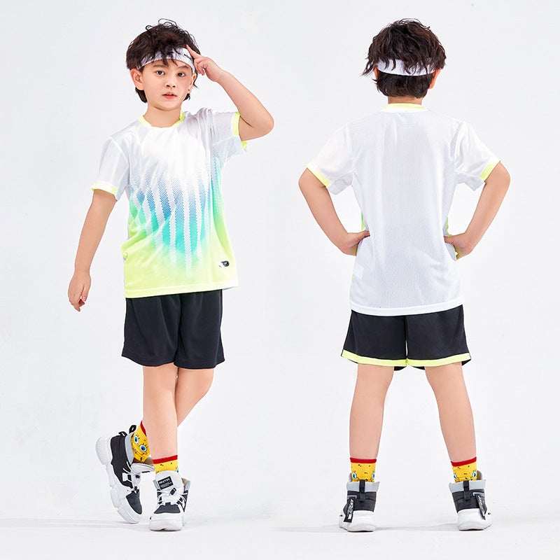 Children'S Football Clothing Suit Primary School Students' Football Training Clothing Summer Children'S Sports Team Clothing Short-Sleeved Jersey - Image 1