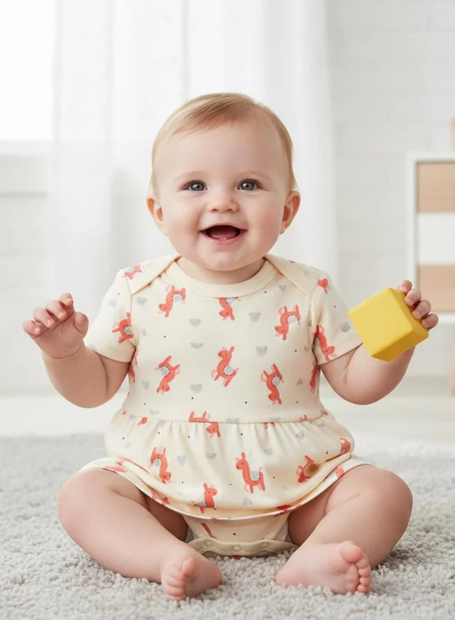 Luna & Lily Baby Girls Animal Print Bodysuit