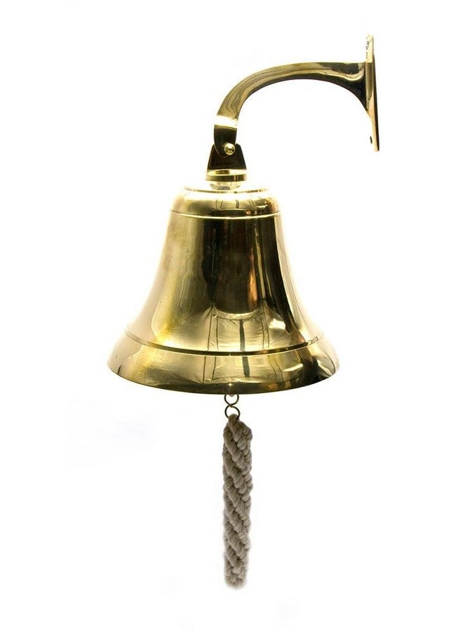 Skywalk Handcrafted Brass Wall Hanging Bell | Vinage Decor Door Bell for Home Décor and Gifting (Golden) - Image 2