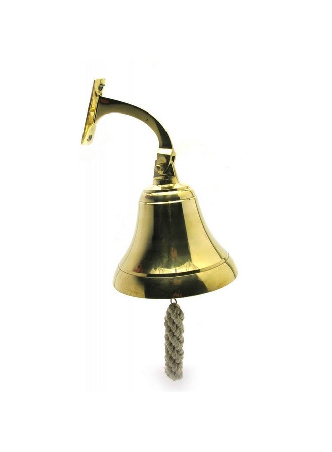 Skywalk Handcrafted Brass Wall Hanging Bell | Vinage Decor Door Bell for Home Décor and Gifting (Golden) - Image 1