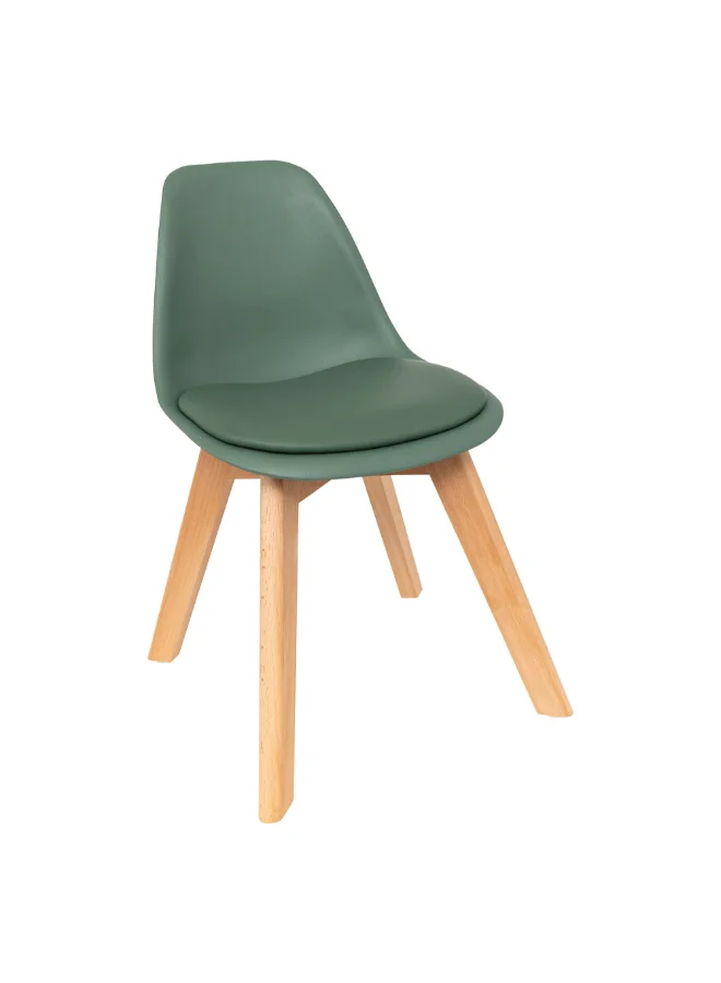 Atmosphera Baya Children's Armless Chair Green and Brown 55 x 31 x 38.5 cm 205840C